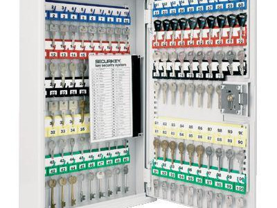 Key Cabinet - Vault with Electronic Lock. H355 x W300 x D80mm. Holds 48 Keys
