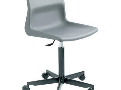 Swivel Chair  - Polypropylene. Height Adjustable 410-520mm. Grey