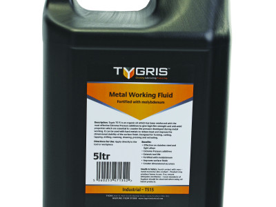 Tygris Metal Working Fluid, Organic Oil, With Extreme Pressure Additives, 5Litre