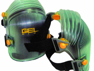 Knee Pads Gel Water-Resistant G3-Nailers. BlackGreen.