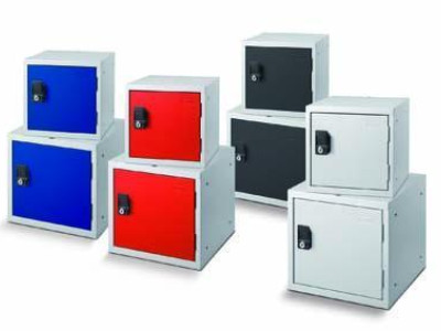 Cube Locker - Ekwo. External L380 x W380 x H380mm. Grey Door