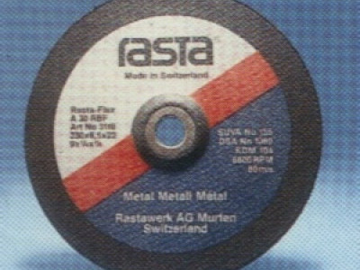 Rasta Grinding Disc - Mild Steel 4 1/2 x 1/8