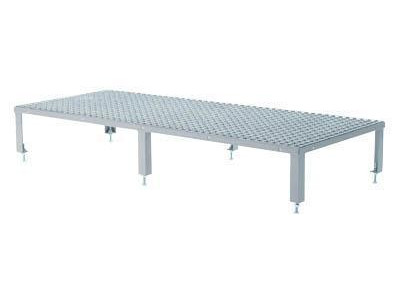 Steel Platform (610 x 910mm) - Adjustable Height (140-210mm) Galvanised Grid