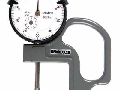 Dial Thickness Gauge 0-10mm w Interchangeable Contact Points for Lenses Mitutoyo