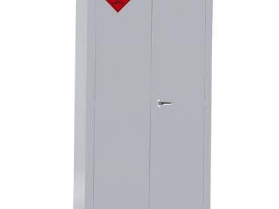 Flammable Material Storage Cabinet. HxWxD 1830 x 915 x 459mm. Grey