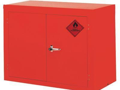 Red Flammable Material Storage Cabinet. HxWxD 712x915x459mm.