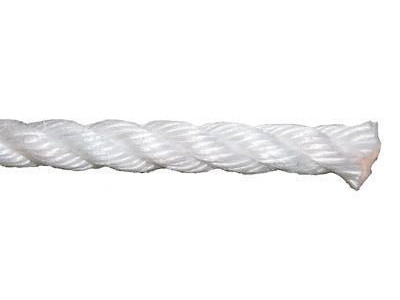 Polypropylene Rope - White Staple Spun. 16mm Dia   - 220m Coil