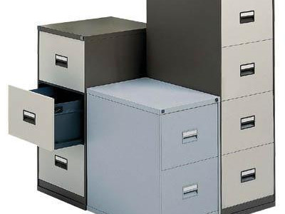 Filing Cabinet - 2 Drawer. Triumph. H711 x W470 x D622mm. Pearl Grey