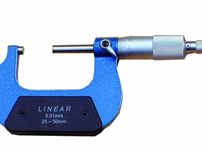 Micrometer Outside 0 - 25mm x 0.01mm Linear Tools