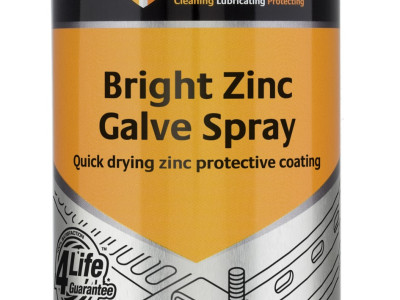 Tygris Bright Zinc Galve Spray, Powder Based Spray, Quick Drying, 400ml