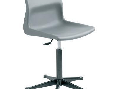 Swivel Chair  - Polypropylene. Height Adjustable 560-670mm. With FootRing. Red