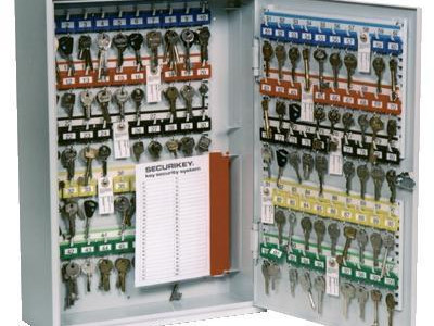 Key Cabinet - Deep with Key Lock. H550 x W730 x D140mm. Holds 200 Keys