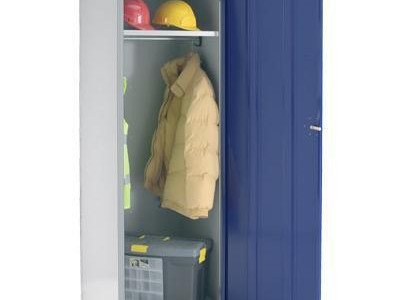 Large Volume Locker - BioCote. H1778 x W600 x D600mm Grey Body/Red Door