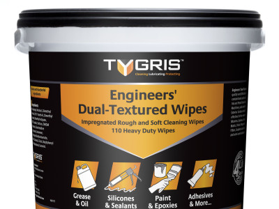 Tygris Engineers Dual Textured Wipes, Large Strong & Absorbent Wipes