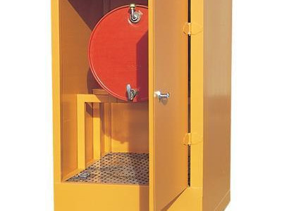 Lockable Drum Horizontal Storage Unit (Holds 2 Drums) 1410x1400x1400mm