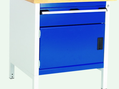 Storage Bench w 1 Drawer1 Cupboard - Bott Cubio Multiplex. L750 x D750 x H840mm