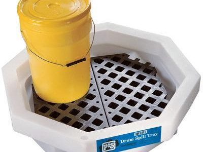 Drum Spill Tray With Grate. LxWxH 820x820x210mm Pig