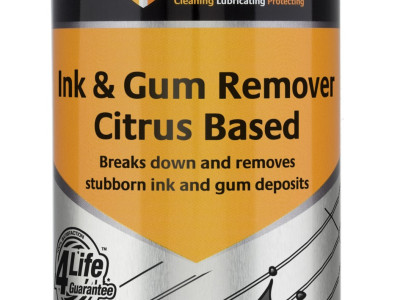 Tygris Ink & Gum Remover, Citrus Based, Breaks Down Ink & Gum Deposits, 400ml