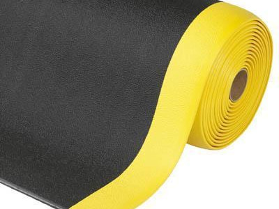 Light Duty Matting - Sof Tred? Roll. L18.3m x W910mm. Black/Yellow