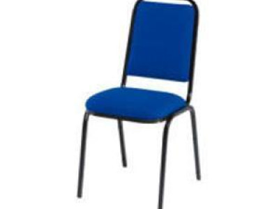 High Back Chair - FIRA. Tweed Royal Blue
