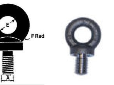 Eye Bolts - Drop Forged. 20mm Thread Dia. 1.25T SWL (Pk of 2)