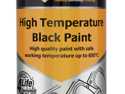 Tygris High Temperature Black Paint, Very High Temperature Resistance, 400ml
