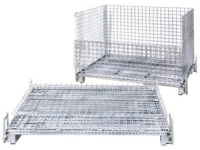 Folding Wire Pallet Cage. LxWxH 1500x1000x1000mm - 400kg