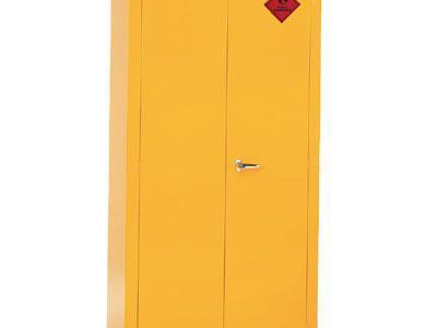 Hazardous Cabinet. HxWxD 1830x915x459mm. Yellow