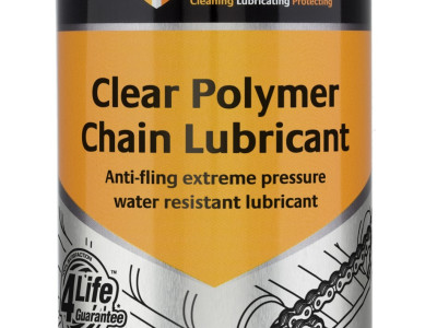 Tygris Clear Polymer Chain Lubricant, Anti Fling Performance, 400ml