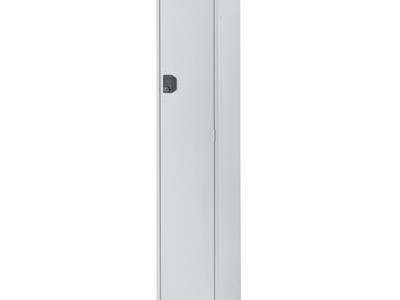 Single Locker - 1 Tier. H1800 x W300 x D500mm. Grey Door