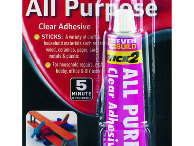 All Purpose Clear Adhesive 30ml Clear Everbuild