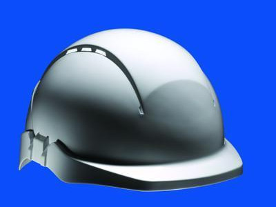 Safety Helmet - Centurion Concept - Vented Helmet with Full Peak. White