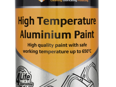 Tygris High Temperature Aluminium Paint, Very High Temperature Resistance, 400ml