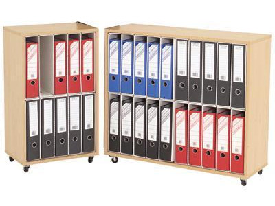 Wooden Lever Arch File Storage Unit - 20 File Capcaity. H830 x W935 x D320mm
