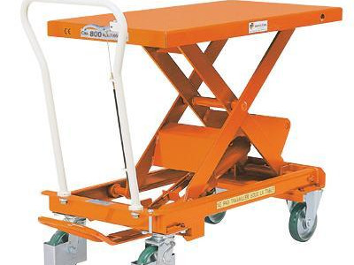 Bishamon Mobile Steel Lift Table - Single Scissor. 800kg Capacity