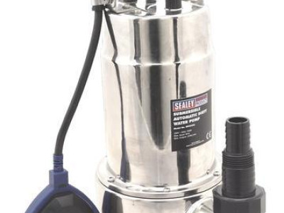 Submersible Water Pump - Stainless Steel. Sealey WPS225A. Max 225L/min.