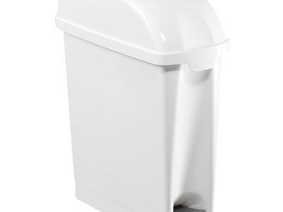 Sanitary Bin. H540 x W200 x D420mm. White. 17 Litre Capacity