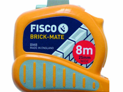 Measuring Tape - Brick-Mate 8m x 25mm Hulfators Fisco BMC08