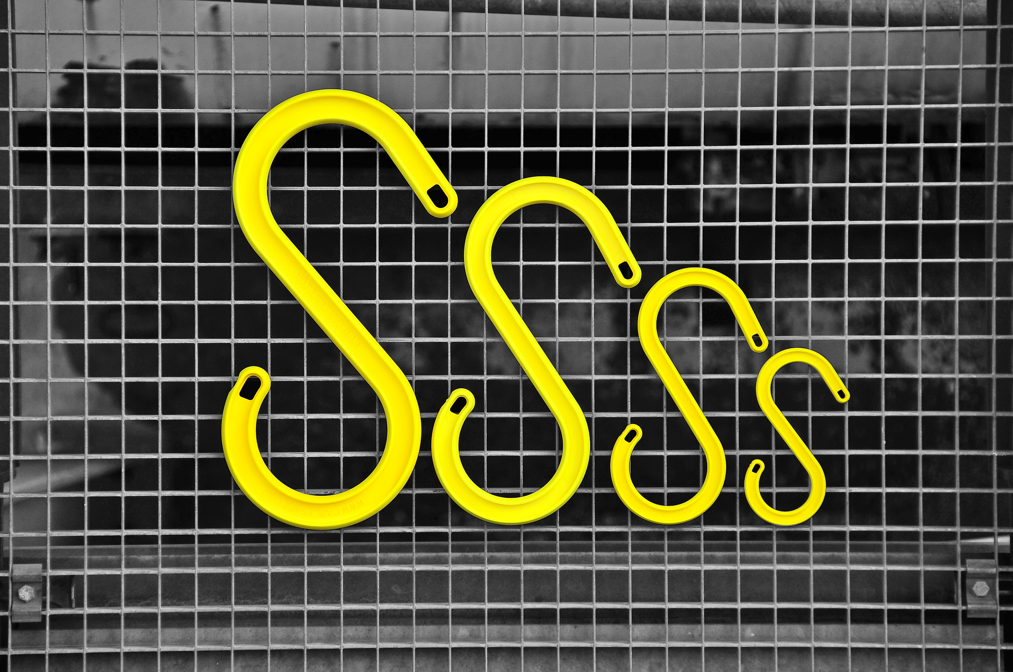 Craig International Safety Hook S Hook 12" Yellow CableSafe Pack of 25