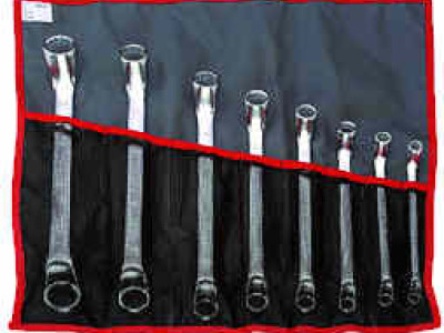 Offset Ring Spanner Set 14pc on Metal Rack 6 x 7mm - 38 x 42mm Facom