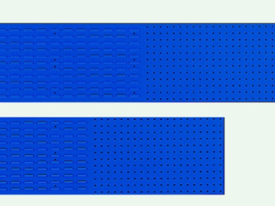 Perfo Combination Panels-Bott Cubio W990xH457mm. 14025155.11