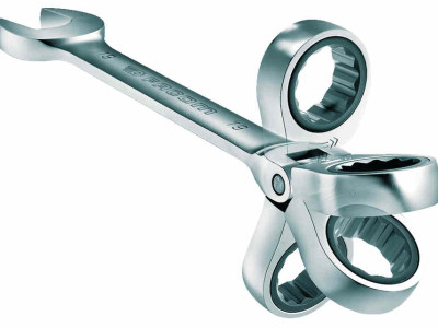 Combination Wrench Ratchet Hinged 17mm x 190mm Length Facom