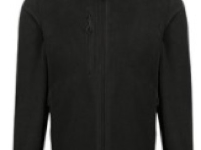 Full Zip Fleece Recycled RG352 Black Size Large (42in)