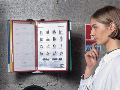 Wall Display Unit - Tarifold Technic with 5 A4 Assorted Colours Pockets