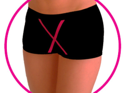 Shewee X-Fronts. Designed for Ladies - Black with Pink Detail. Size Medium (10/12)