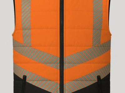 OAKLINE PRO The Tod Hi Vis Bodywarmer Orange 3XL
