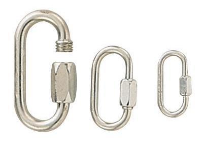 Keylinks - Mild Steel. Standard Aperture 4mm Link Dia. 900kg Capacity (Pk of 4)