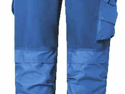 Navy Canvas+ Trousers-Snickers. Waist: 39