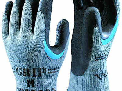 Gloves Re-Grip Size 10 BlackGrey 330 Showa