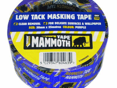 Masking Tape Low Tack 50mm x 25m Purple Everbuild